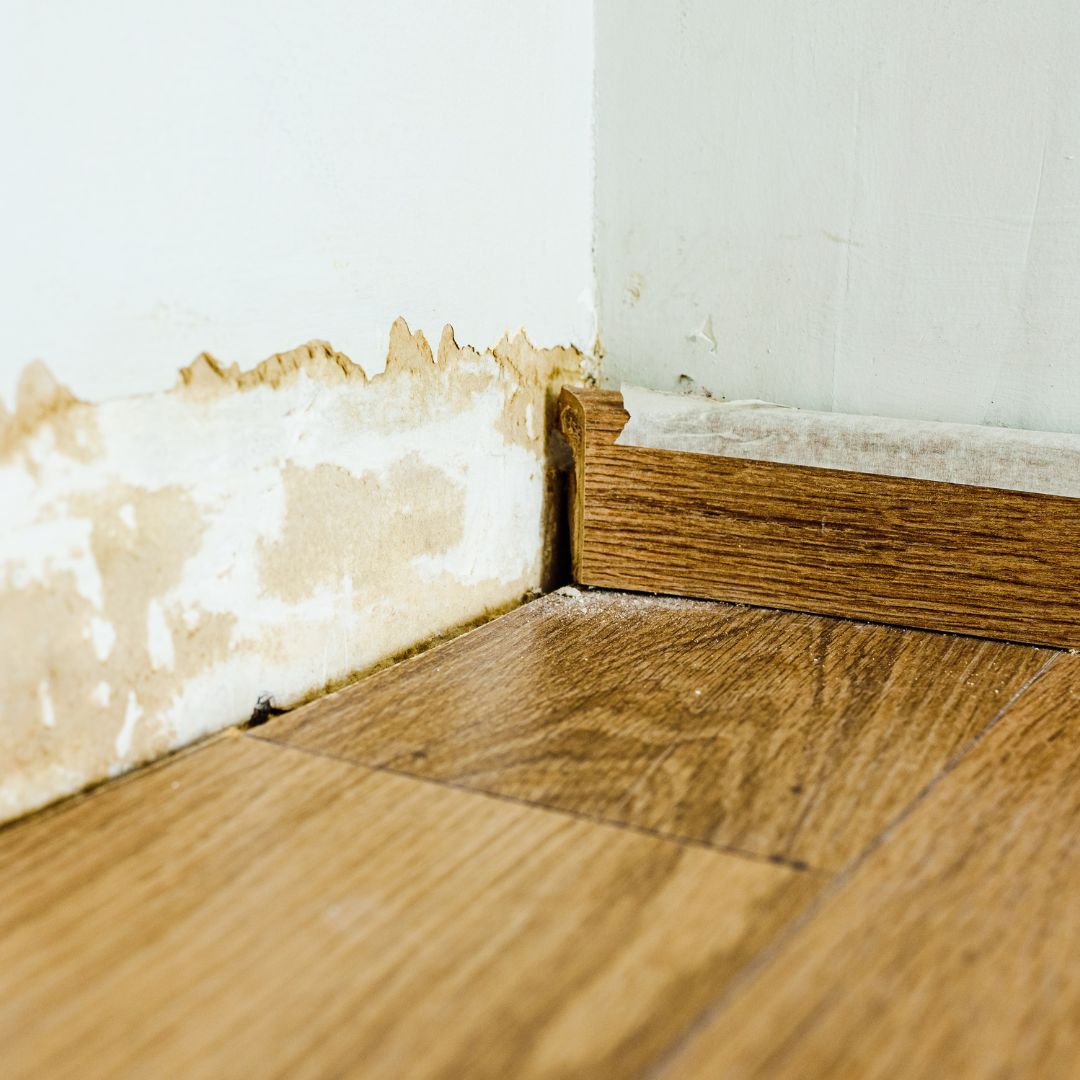 water damage in house