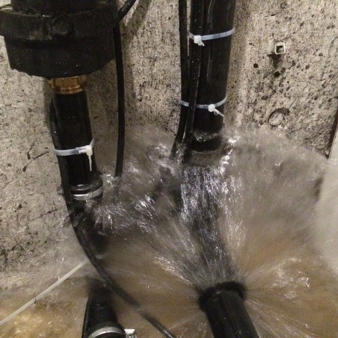 leaking pipe
